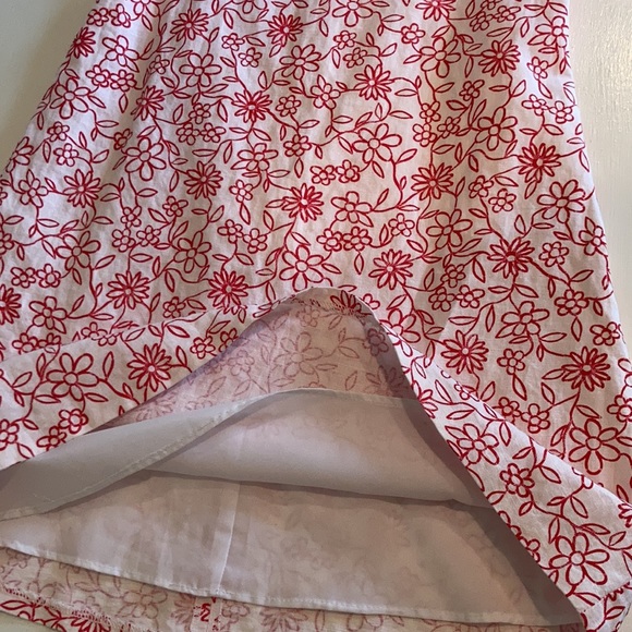 White and red flower summer dress - Picture 5 of 8